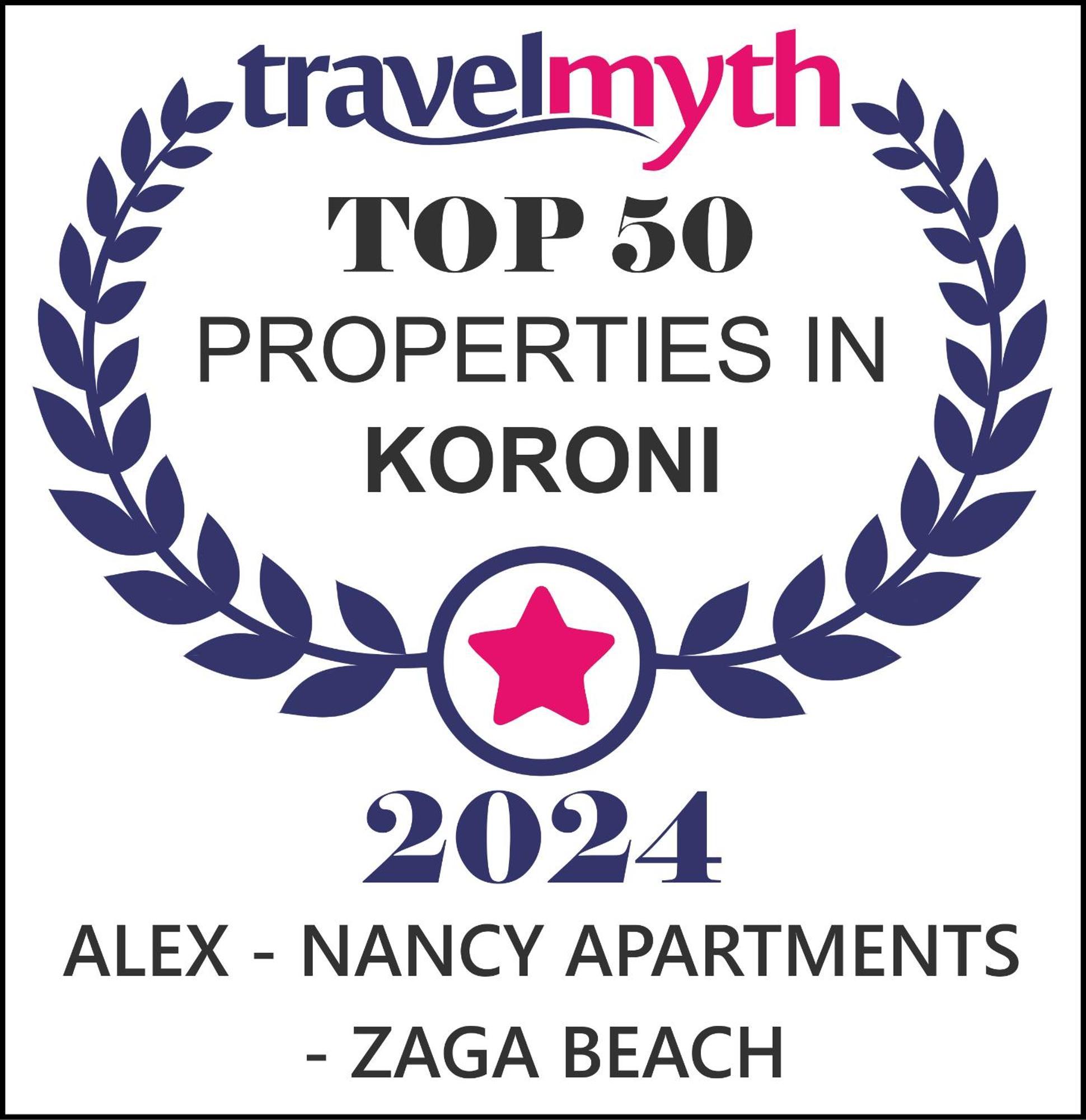 Alex - Nancy Apartments - Zaga Beach Koroni  Exterior foto